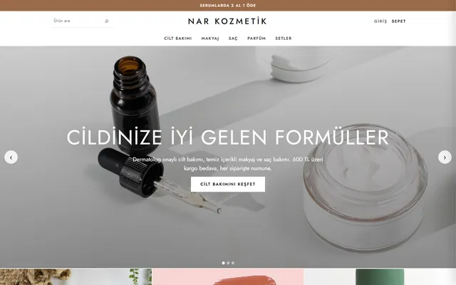 Kozmetik mağazası demosu